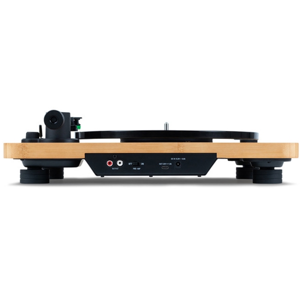 House of Marley EM-JT010-SB Stir It Up Lux, Bluetooth, USB-C, 3.5mm, Wireless Turntable, Wood