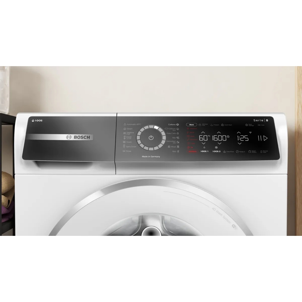 Bosch WGB256A0ME, 10Kg, A, 1600Rpm, 49dB, Washing Machine, White