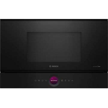 Bosch BFL9221B1, 900W, 21L, Microwave Oven, Built-In, Black