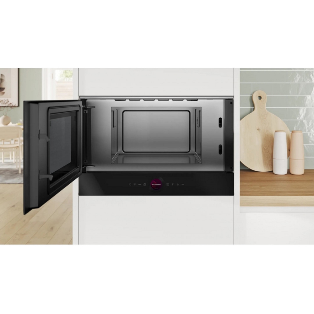 Bosch BFL9221B1, 900W, 21L, Built-In Microwave Oven, Black