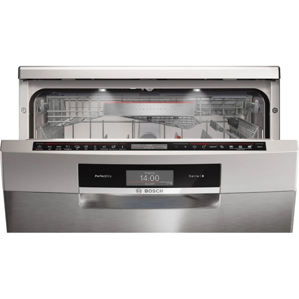 ჭურჭლის სარეცხი მანქანა Bosch SMS8ZDI86Q, А++, 40dB, Dishwasher, Silver