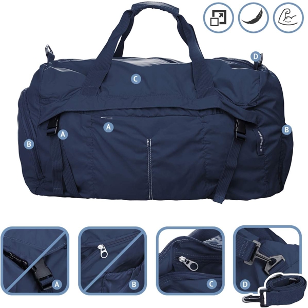 Tucano BPCOWE-B Compatto XL, 45L, Travel Bag, Blue