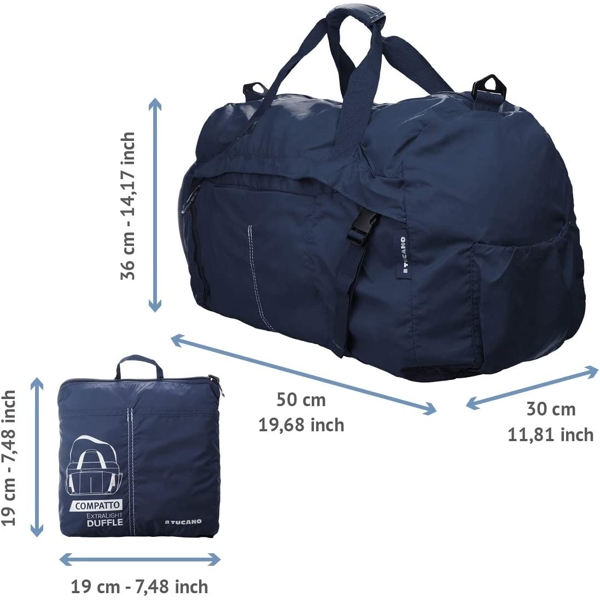 Tucano BPCOWE-B Compatto XL, 45L, Travel Bag, Blue