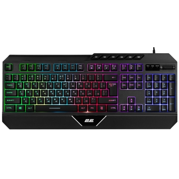 2E KG315UBK, Wired, RGB, USB, Gaming Keyboard, Black