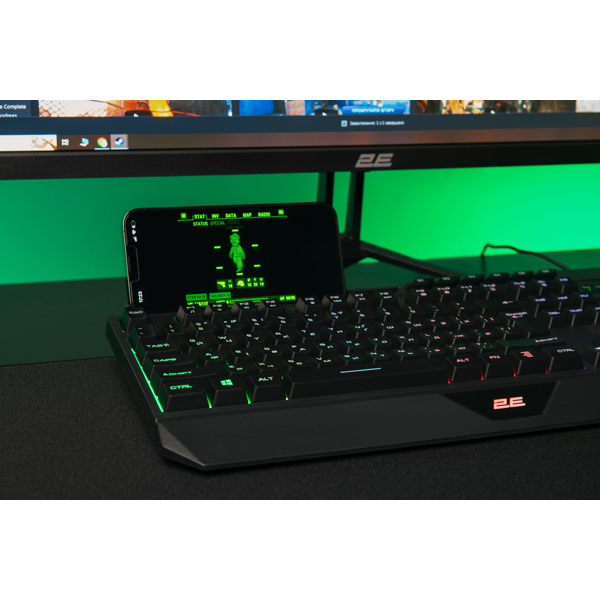 კლავიატურა 2E KG315UBK, Wired, RGB, USB, Gaming Keyboard, Black