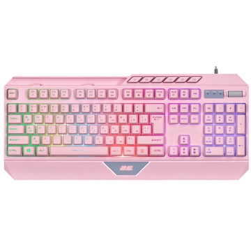 2E KG315UPK, Wired, RGB, USB, Gaming Keyboard, Pink