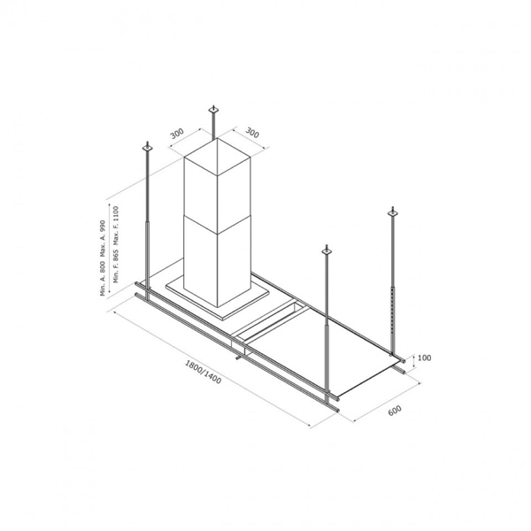 Bosch FRAME S48HE, 665m³/h, Black