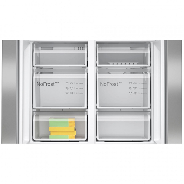 მაცივარი Bosch KFN96VPEA, 605L, E, No Frost, Refrigerator, Silver