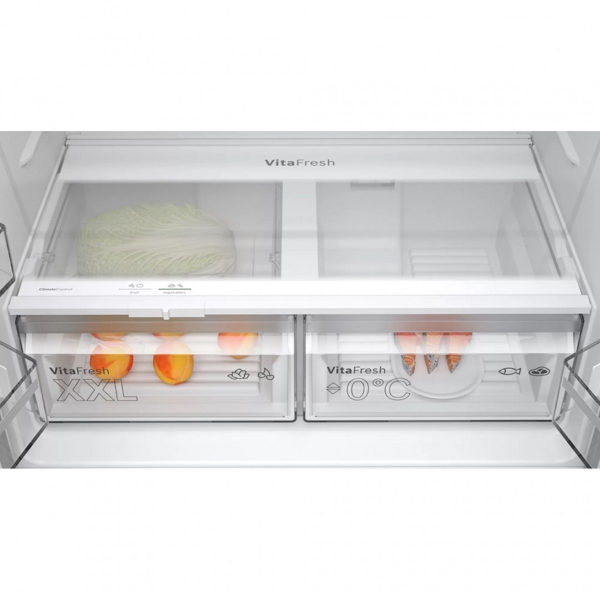 მაცივარი Bosch KFN96VPEA, 605L, E, No Frost, Refrigerator, Silver