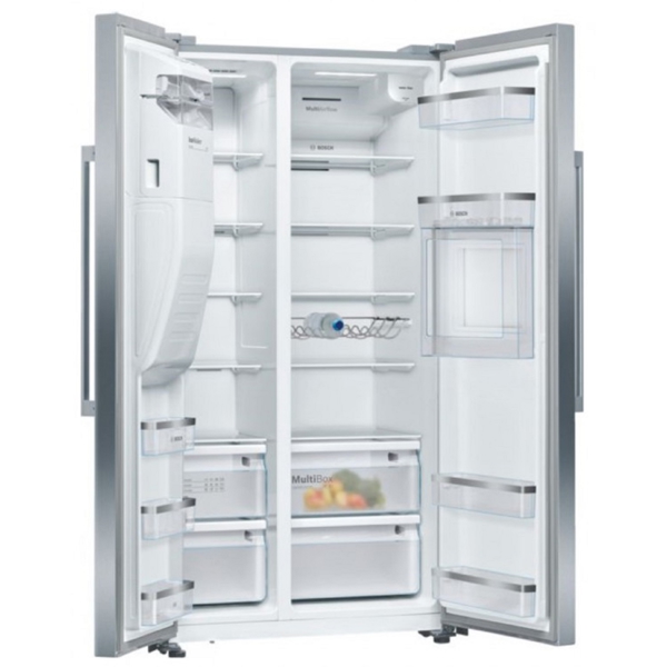 მაცივარი Bosch KAG93AI304, 531L, E, No Frost, Refrigerator, Silver