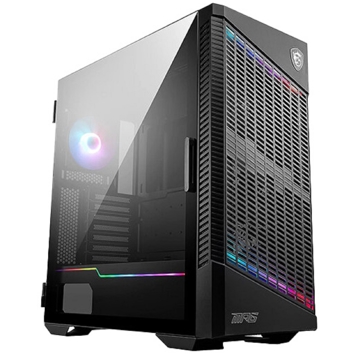 ქეისი MSI 306-7G18P25-809 MPG VELOX 100P AIRFLOW, MidT, ATX, Micro-ATX, Mini-ITX, 2xUSB 3.2, USB-C, Black