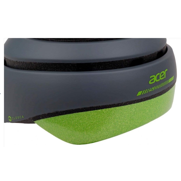 ჩაფხუტი Acer GP.BAG11.05B, L, Foldable Helmet, Gray/Green