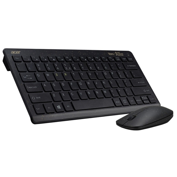  Acer GP.ACC11.02I Vero AAK125, Wireless, USB, Keyboard And Mouse, Black