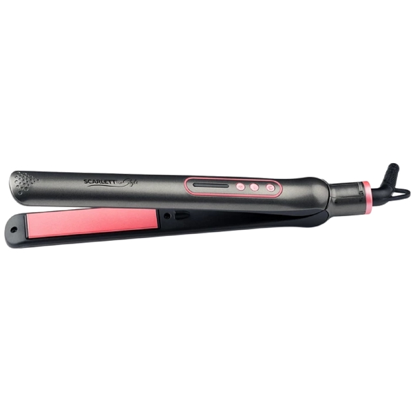 თმის უთო Scarlett SC-HS60T25, 42W, Hair Straightener, Grey/Pink