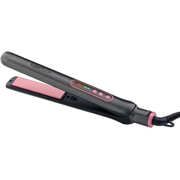 თმის უთო Scarlett SC-HS60T25, 42W, Hair Straightener, Grey/Pink