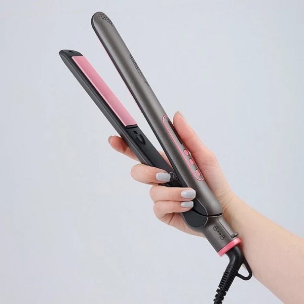 თმის უთო Scarlett SC-HS60T25, 42W, Hair Straightener, Grey/Pink