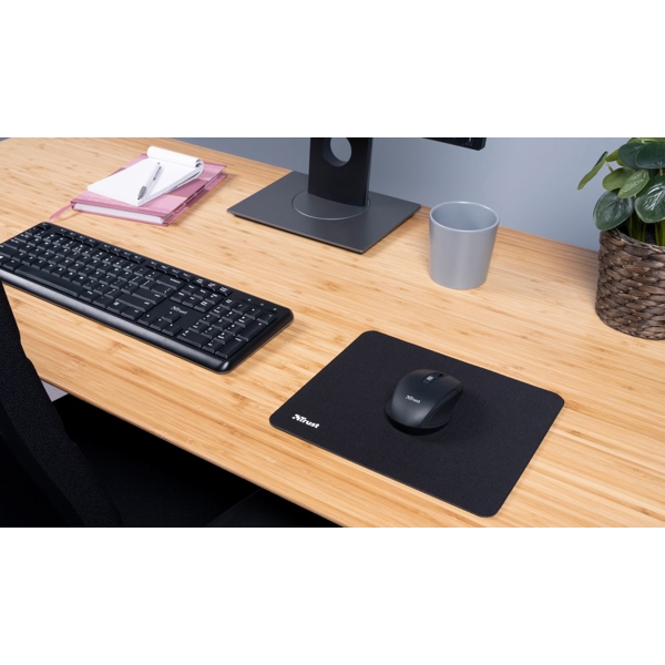 მაუსის პადი Trust 24193, Mouse Pad, M, Black