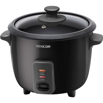 ბრინჯის სახარში Sencor SRM 0601BK, 0.6L, Rice Cooker, Black