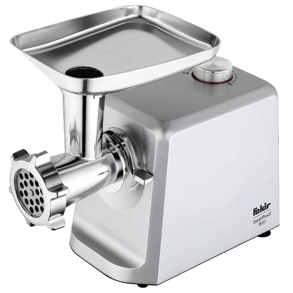 Fakir 8682511903937,1800W, Meat Grinder, Silver