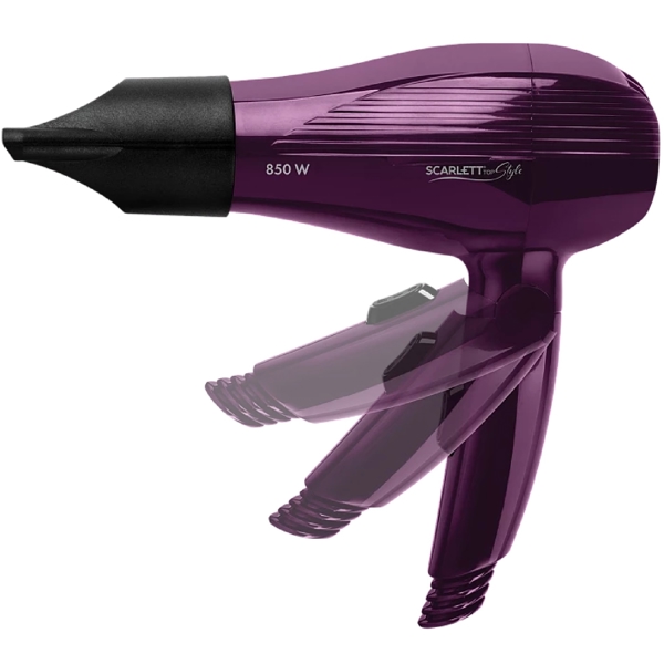 თმის საშრობი Scarlett SC-HD70T24, 850W, Hair Dryer, Purple