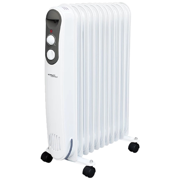 ზეთის რადიატორი Scarlett SC 21.2311 S4, 2300W, 28m², Oil Radiator, White