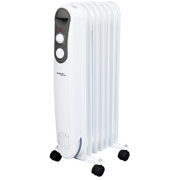 ზეთის რადიატორი Scarlett SC 21.1507 S4, 1500W, 20m², Oil Radiator, White