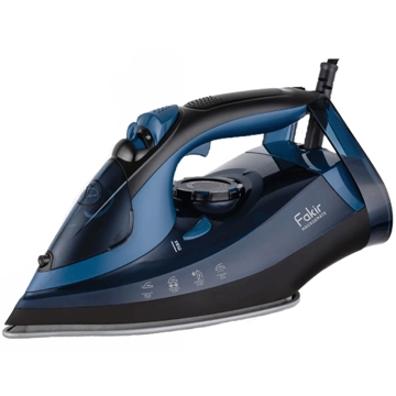 ორთქლის უთო Fakir 8682511900103, 2600W, 380ML, Steam Iron, Black/Blue