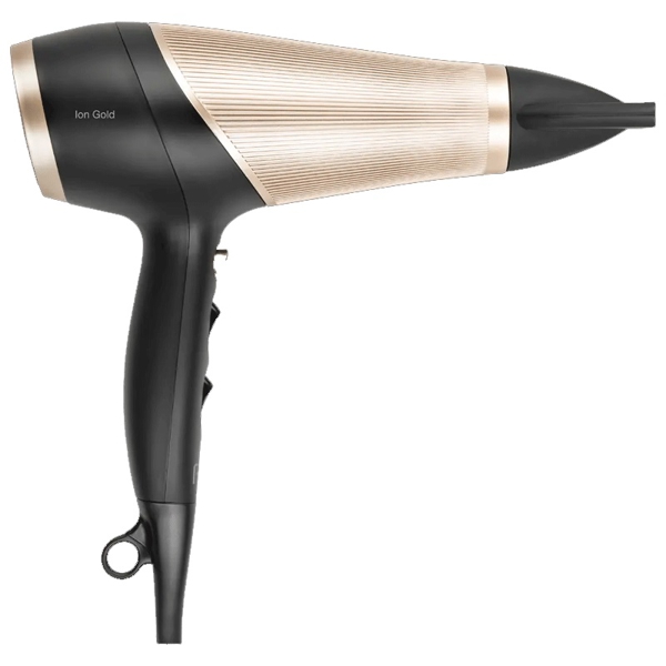 თმის საშრობი Fakir 8682511904255, 1200W, Hair Dryer, Black/Gold