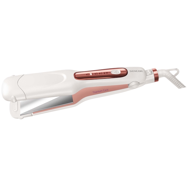 Sencor 6300GD SHI, 50W, Hair Straightener, White/Pink