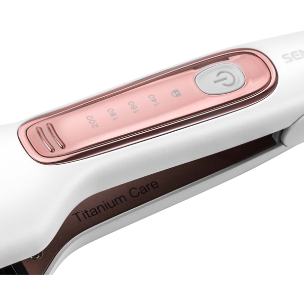 Sencor 6300GD SHI, 50W, Hair Straightener, White/Pink