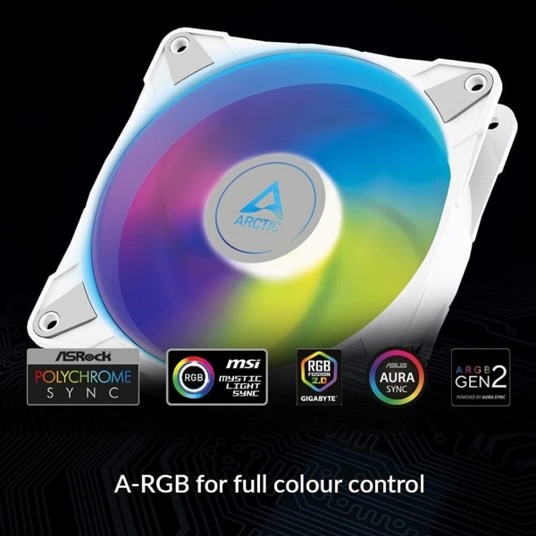 Arctic ACFAN00254A, A-RGB, 120mm, 2000RPM, Cooler, White