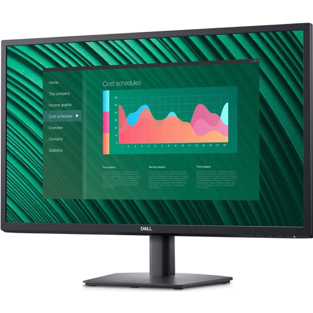 მონიტორი Dell 210-BEJQ E2723H, 27", Monitor, FHD, VA, VGA, DP, Black