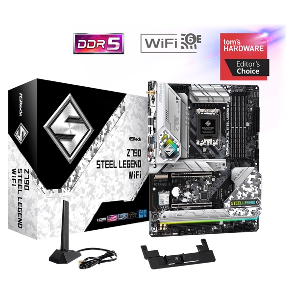 ASRock Z790_STEEL_LEGEND_WIFI, LGA1700, DDR5 DIMM, 192GB