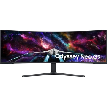 მონიტორი Samsung LS57CG952NIXCI Odyssey Neo G9, 57", Curved Monitor, Dual UHD, VA, HDMI, USB, 3.5mm, DP, Black/Silver