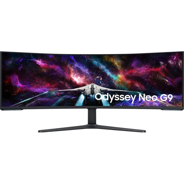 Samsung LS57CG952NIXCI Odyssey Neo G9, 57", Curved Monitor, 8K UltraWide, VA, HDMI, USB, 3.5mm, DP, Black/Silver