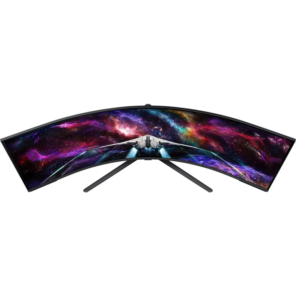 მონიტორი Samsung LS57CG952NIXCI Odyssey Neo G9, 57", Curved Monitor, 8K UltraWide, VA, HDMI, USB, 3.5mm, DP, Black/Silver