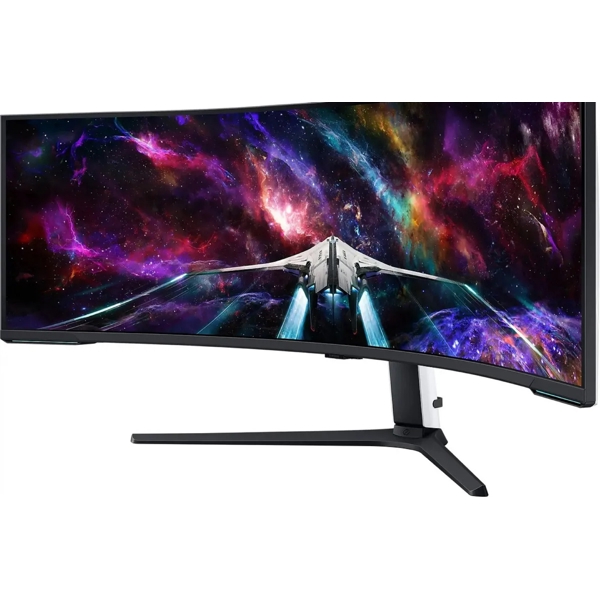 Samsung LS57CG952NIXCI Odyssey Neo G9, 57", Curved Monitor, 8K UltraWide, VA, HDMI, USB, 3.5mm, DP, Black/Silver