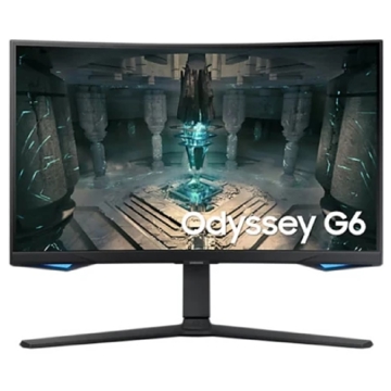 მონიტორი Samsung LS27BG650EIXCI Odyssey G6, 27", Curved Monitor, QHD, VA, HDMI, USB, LAN, DP, Black