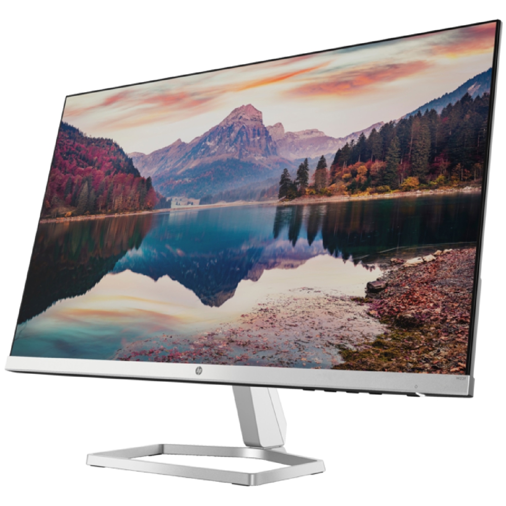 HP 2D9J9E9 M22f, 21.5", Monitor, FHD, IPS, HDMI, VGA, Silver