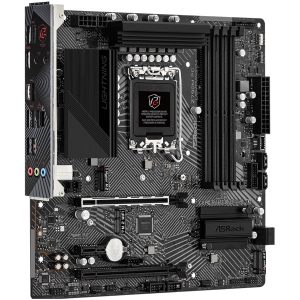 დედა დაფა ASRock Z790M_PG_LIGHTNING/D4, LGA1700, DDR4 DIMM, 128GB