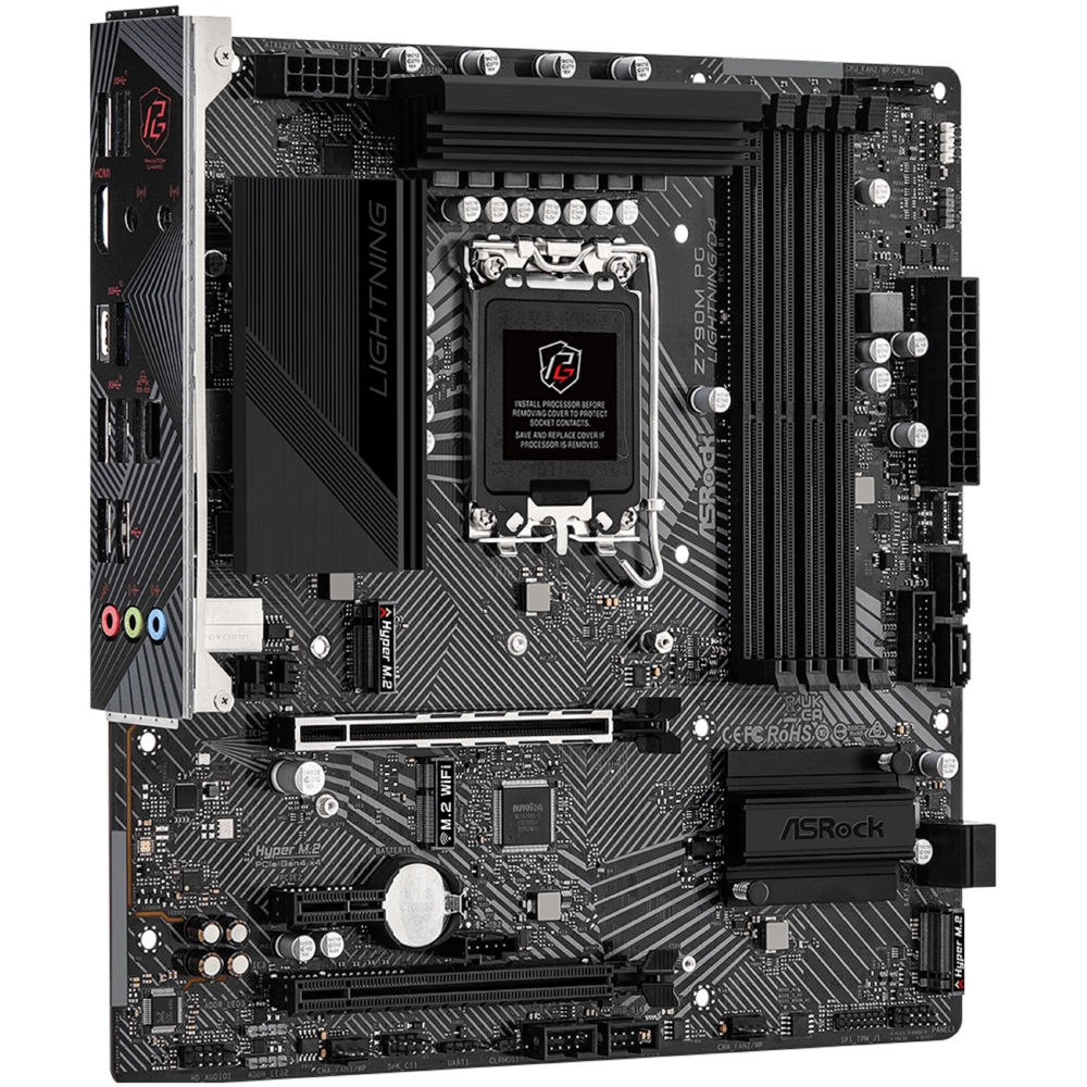 ASRock Z790M_PG_LIGHTNING/D4, LGA1700, DDR4 DIMM, 128GB