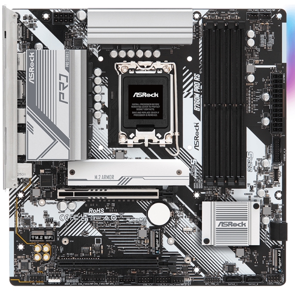 დედა დაფა ASRock B760M_PRO_RS, LGA1700, DDR5 DIMM,192GB