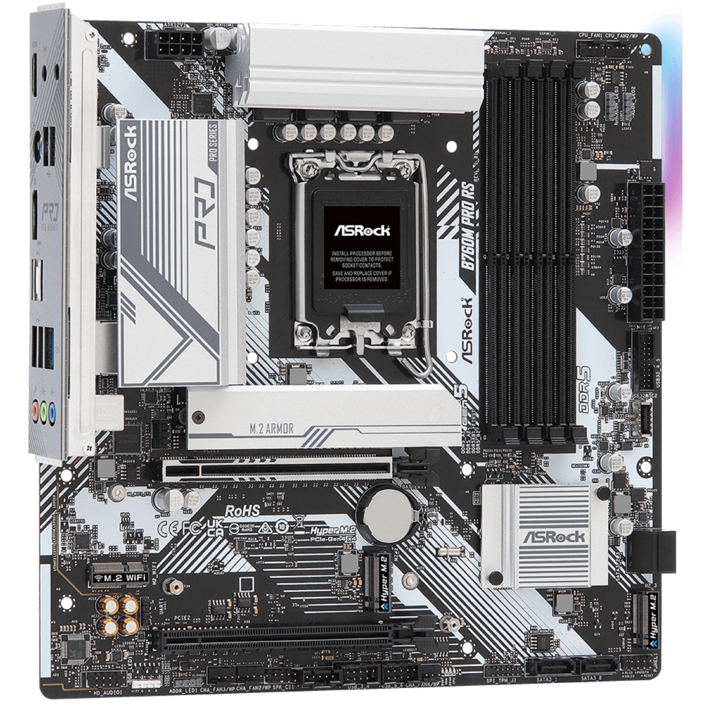 ASRock B760M_PRO_RS, LGA1700, DDR5 DIMM,192GB
