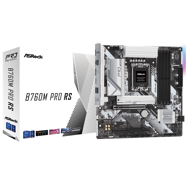 დედა დაფა ASRock B760M_PRO_RS, LGA1700, DDR5 DIMM,192GB