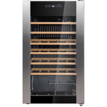 Midea MDRW146FGG22-125, 93L, G, Wine Refrigerator, Black