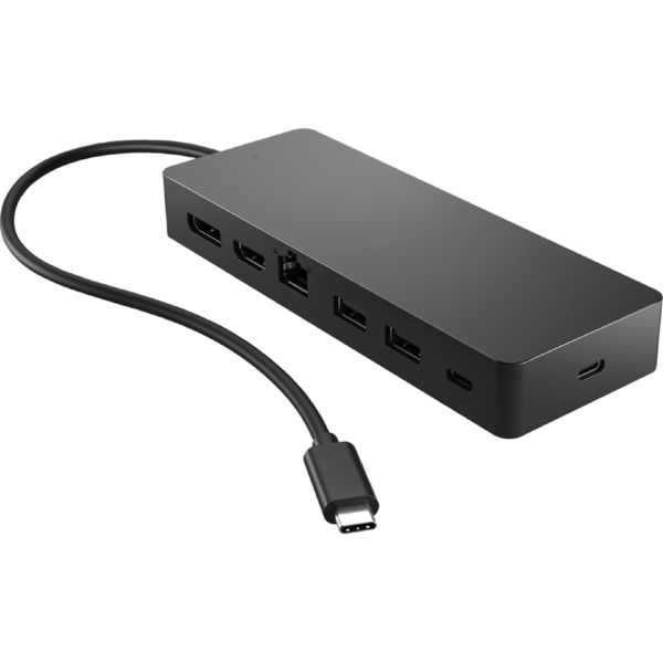 HP 50H55AA, 7-in-1, USB-C Hub, Black