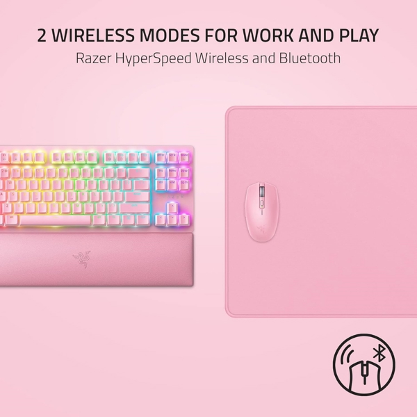 Razer RZ01-03731200-R3G1 Orochi V2, Wireless, Bluetooth, USB, Mouse, Pink