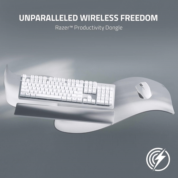 კლავიატურა Razer RZ03-04110100-R3M1, Wireless, LED, Bluetooth, USB, White