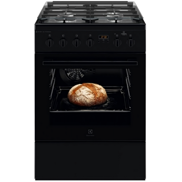 Electrolux LKK660200K, 4 Gas, Oven, Black