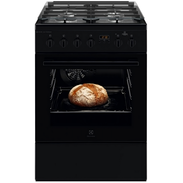 Electrolux LKK660200K, 4 Gas, Oven, Black